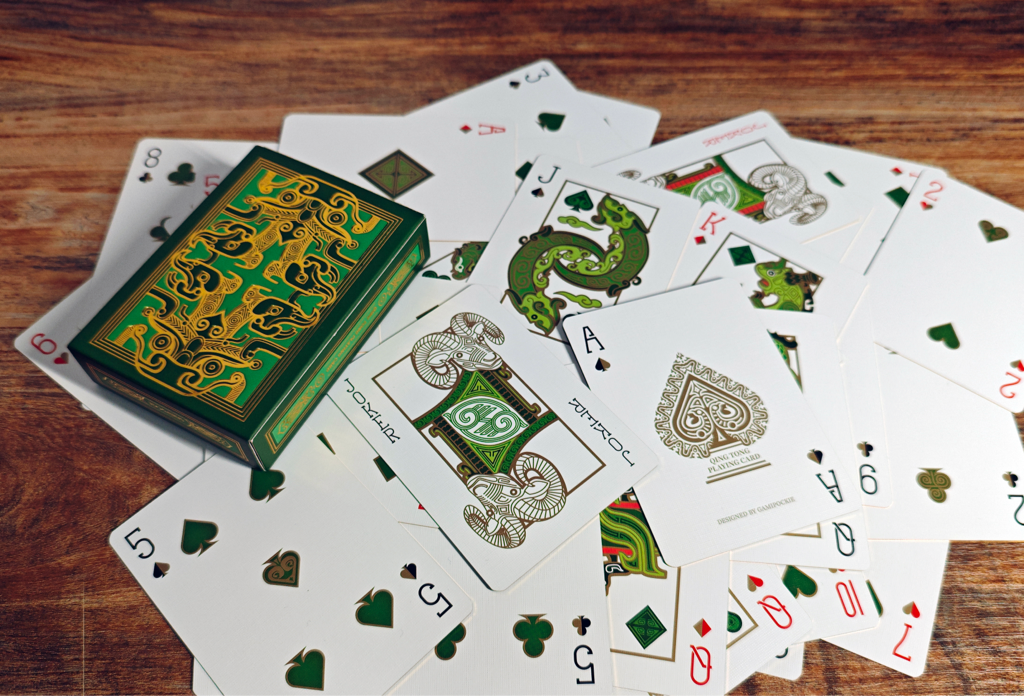 Qing Tong Playing Cards Green