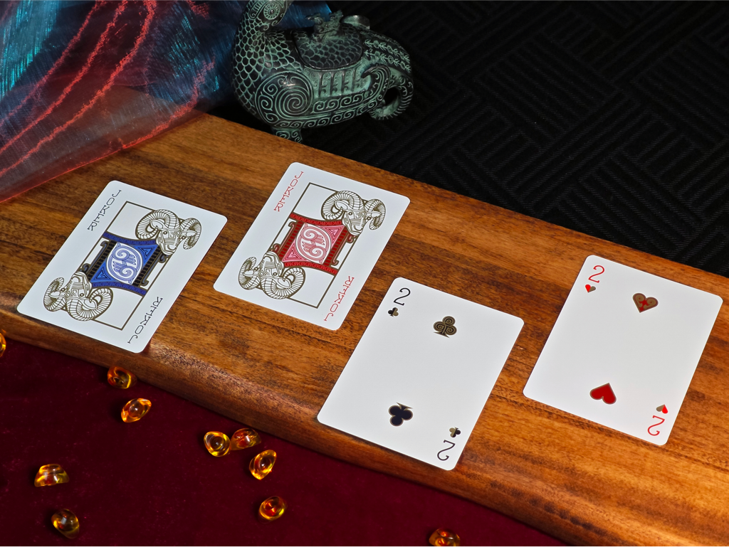 Qing Tong Playing Cards Red
