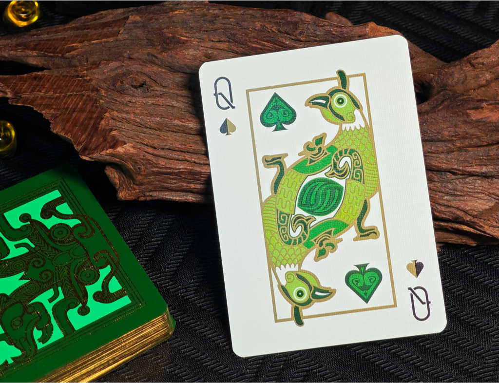 Qing Tong Playing Cards Green