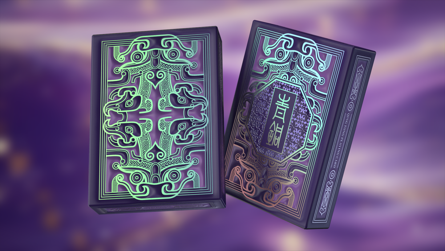 Qing Tong Playing Cards Purple